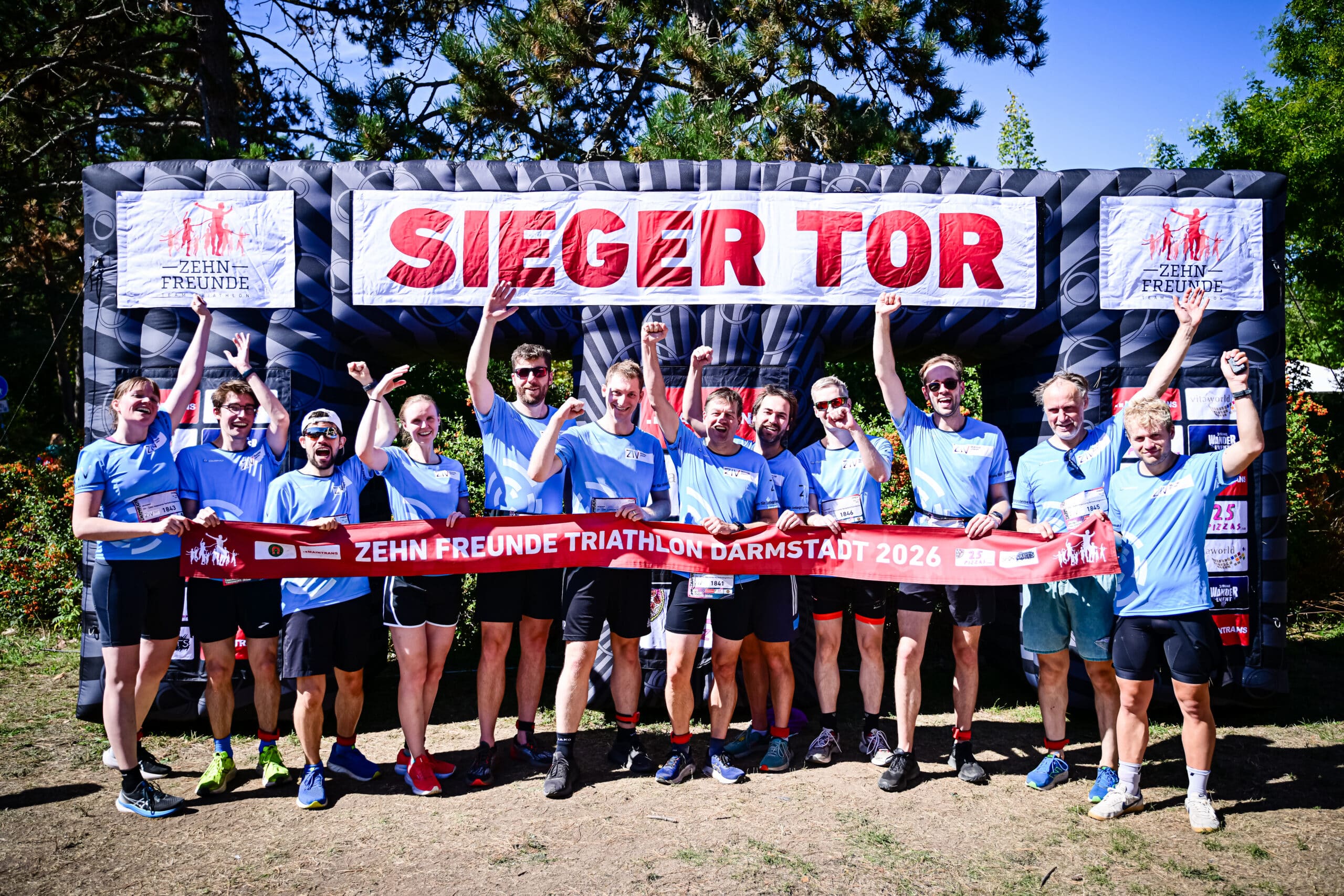 ZIV-Team beim 10-Freunde-Lauf Darmstadt 2025